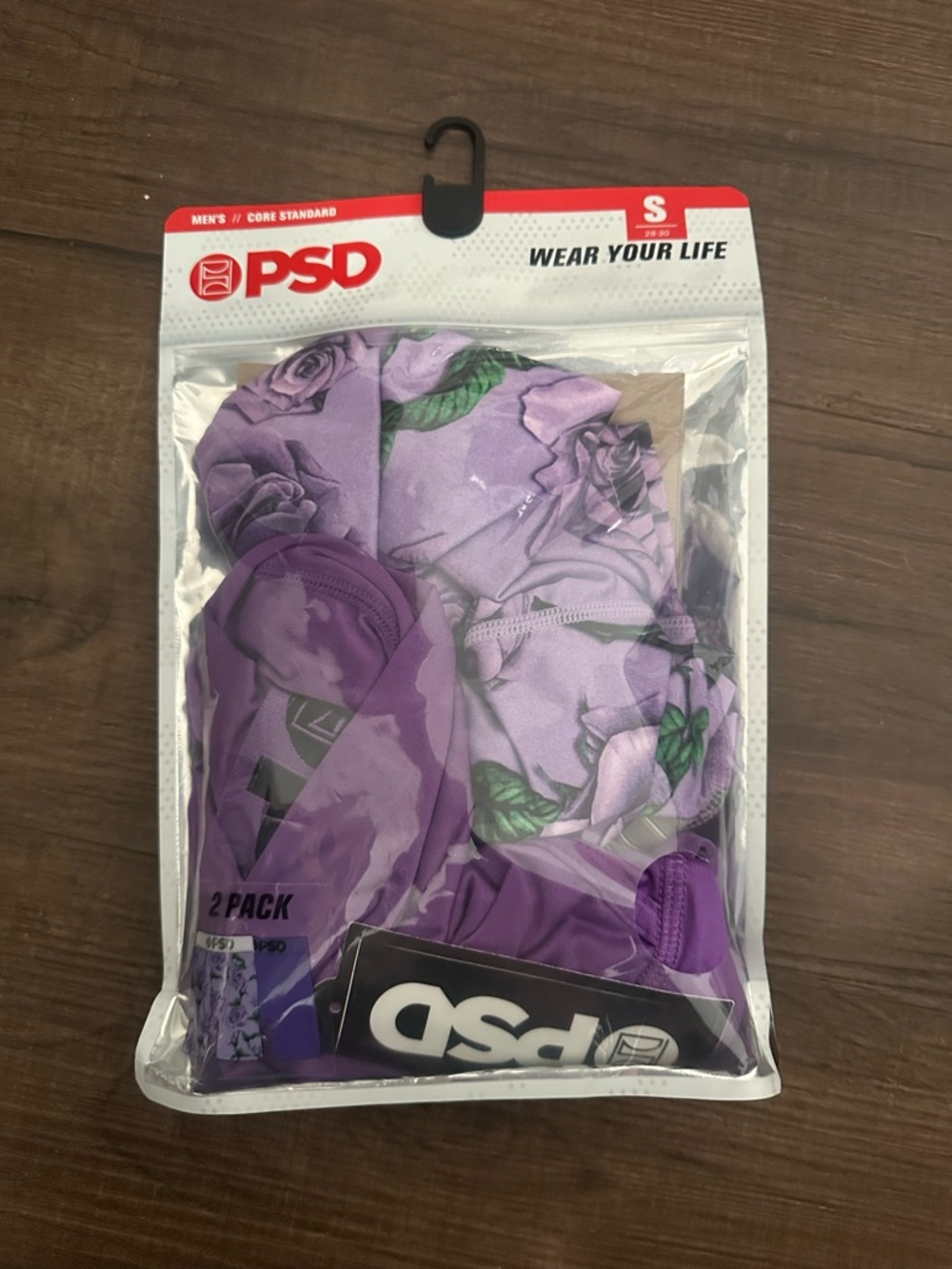 PSD Lavender Floral & Solid Purple boxers 2-Pack NWT